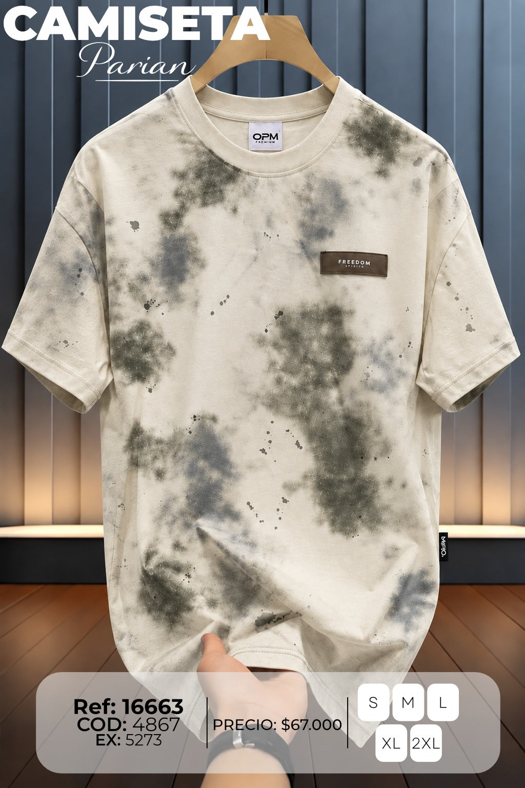 camiseta parian hombre