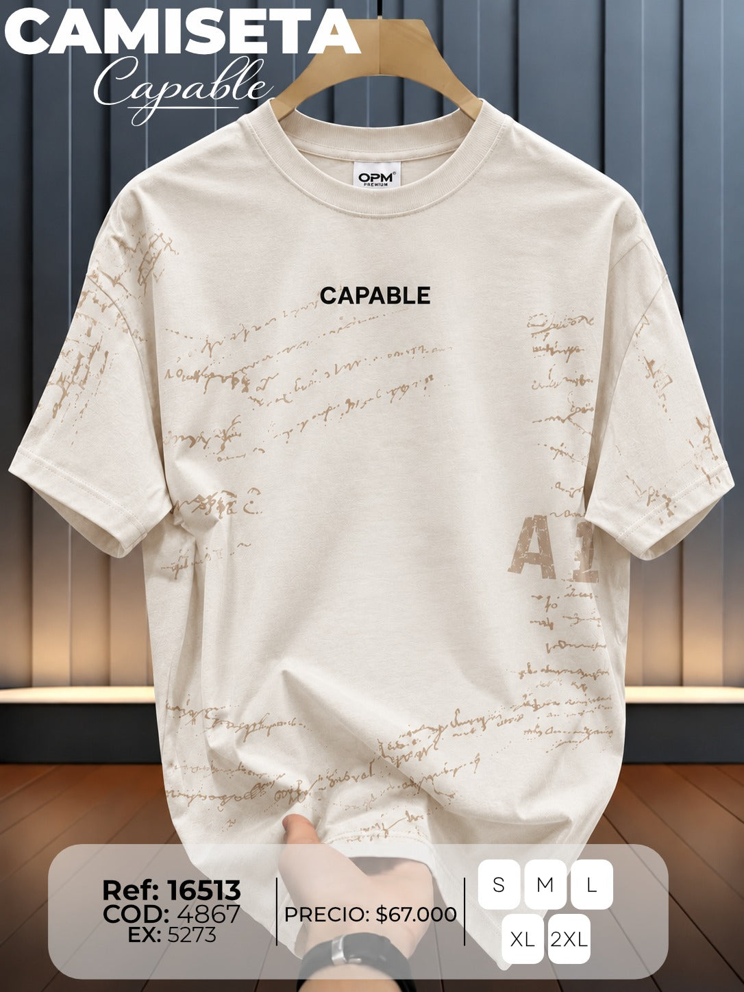camiseta capable hombre