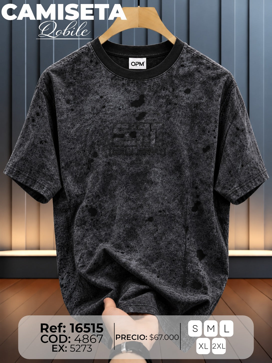 camiseta qobile hombre