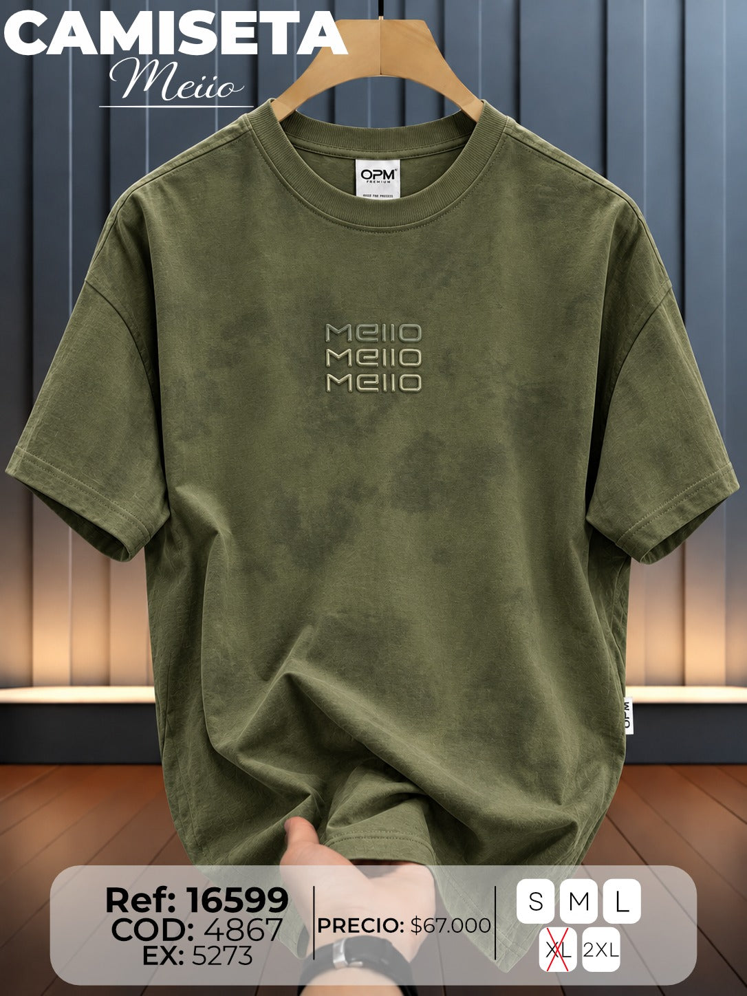 camiseta meiio hombre