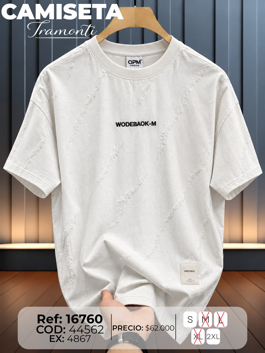 camiseta tramonti hombre