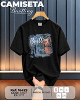 camiseta bustling hombre