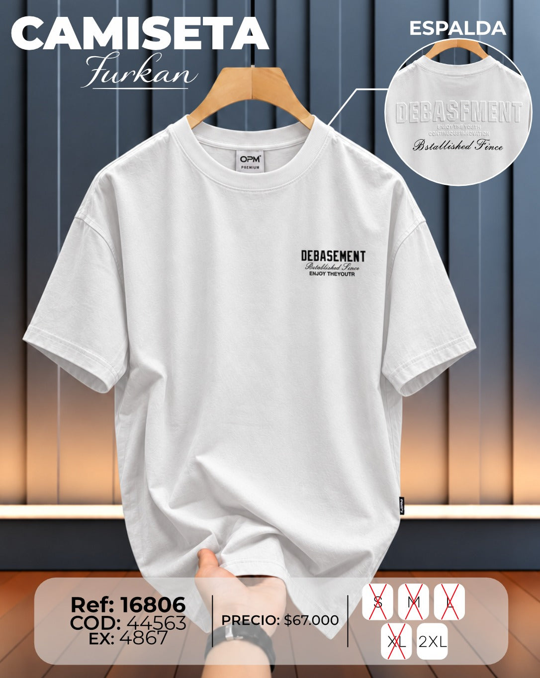 camiseta furkan hombre