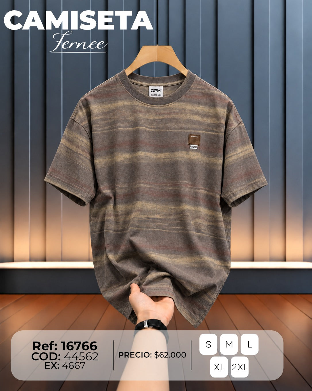 camiseta fernee hombre