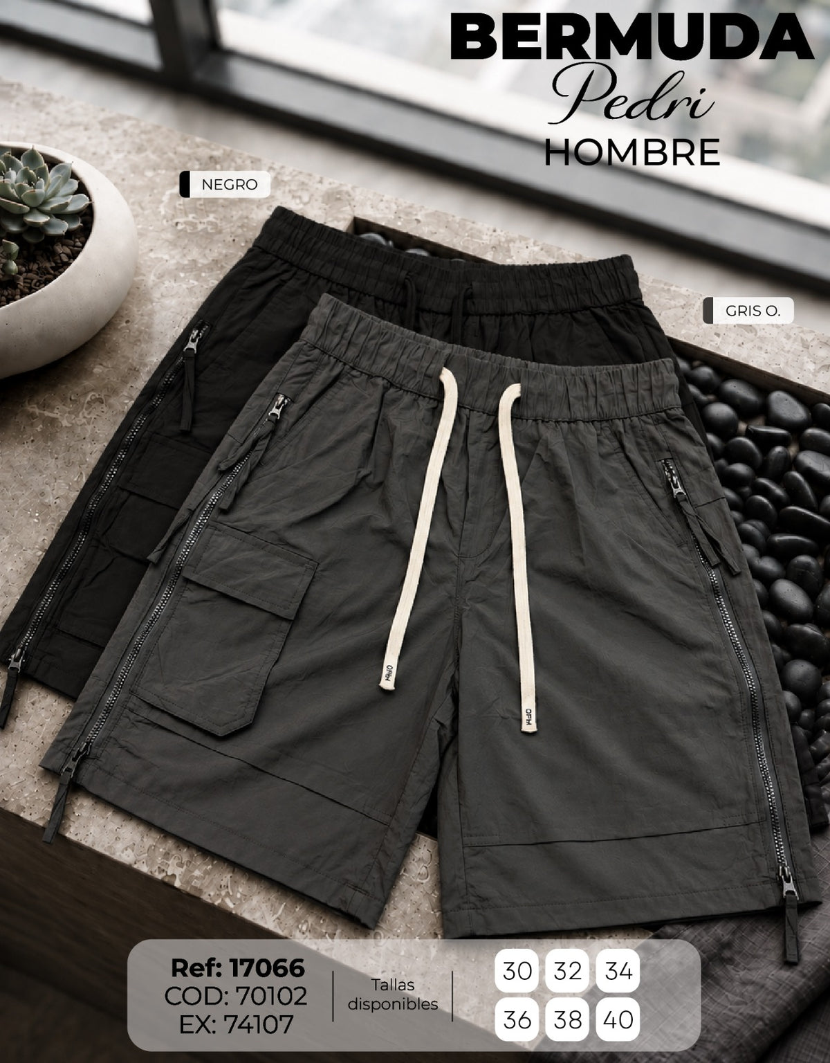 bermuda T pedri collage hombre