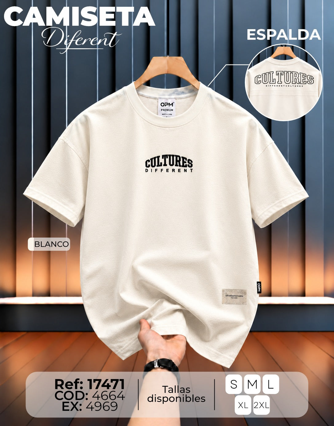 camiseta diferent hand
