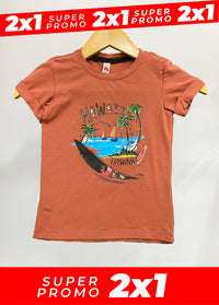 Camiseta HAWAI niño   2 X 1