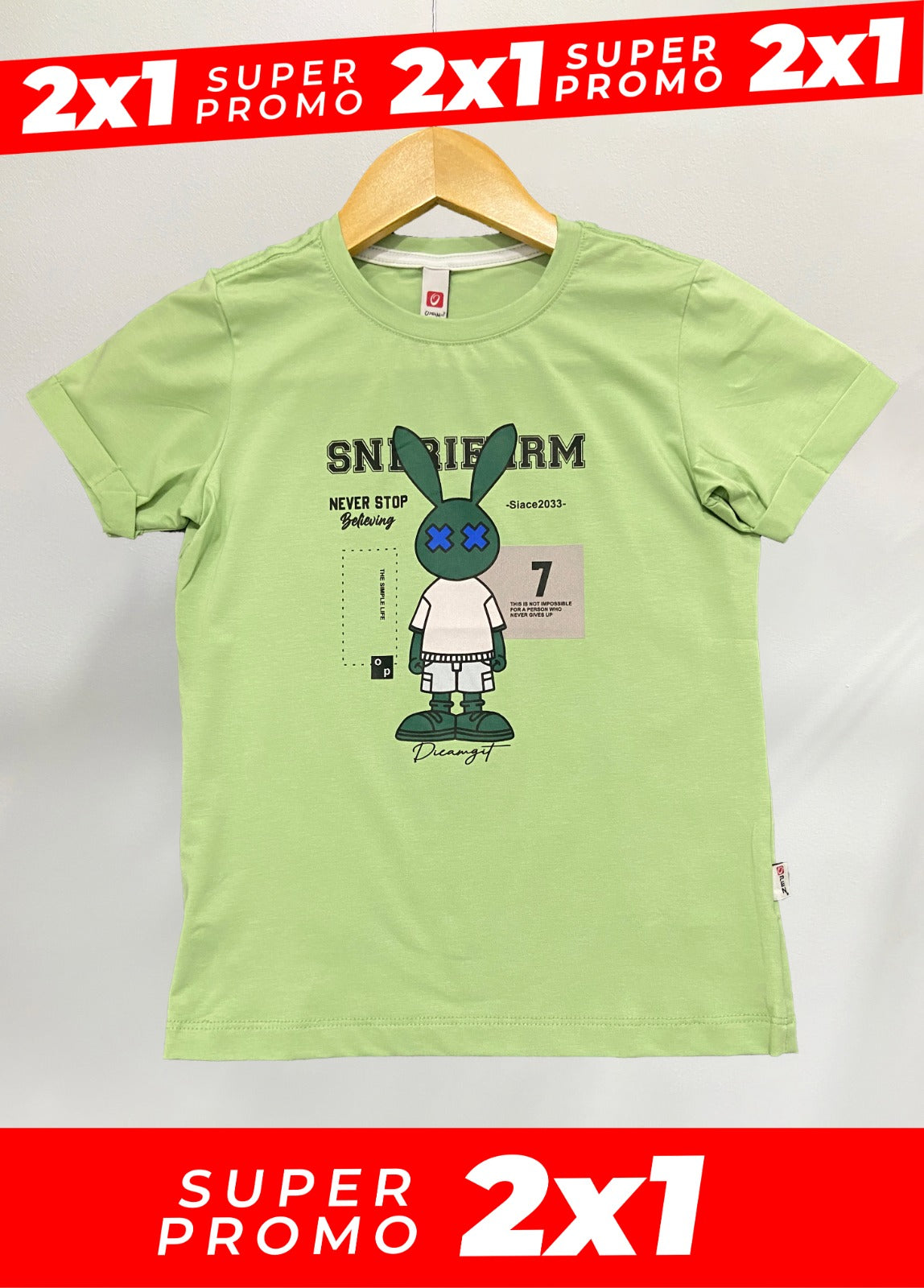 Camiseta NEVER STOP niño