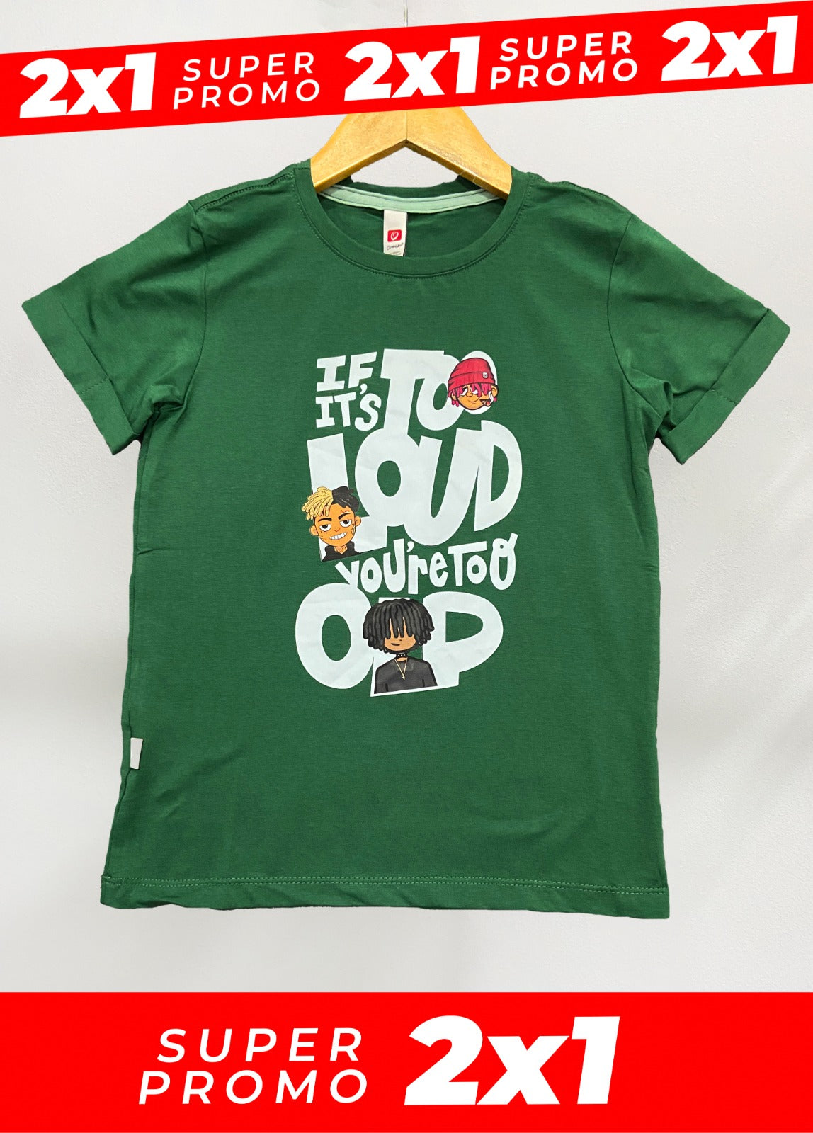 Camiseta LOUD niño   2 X 1