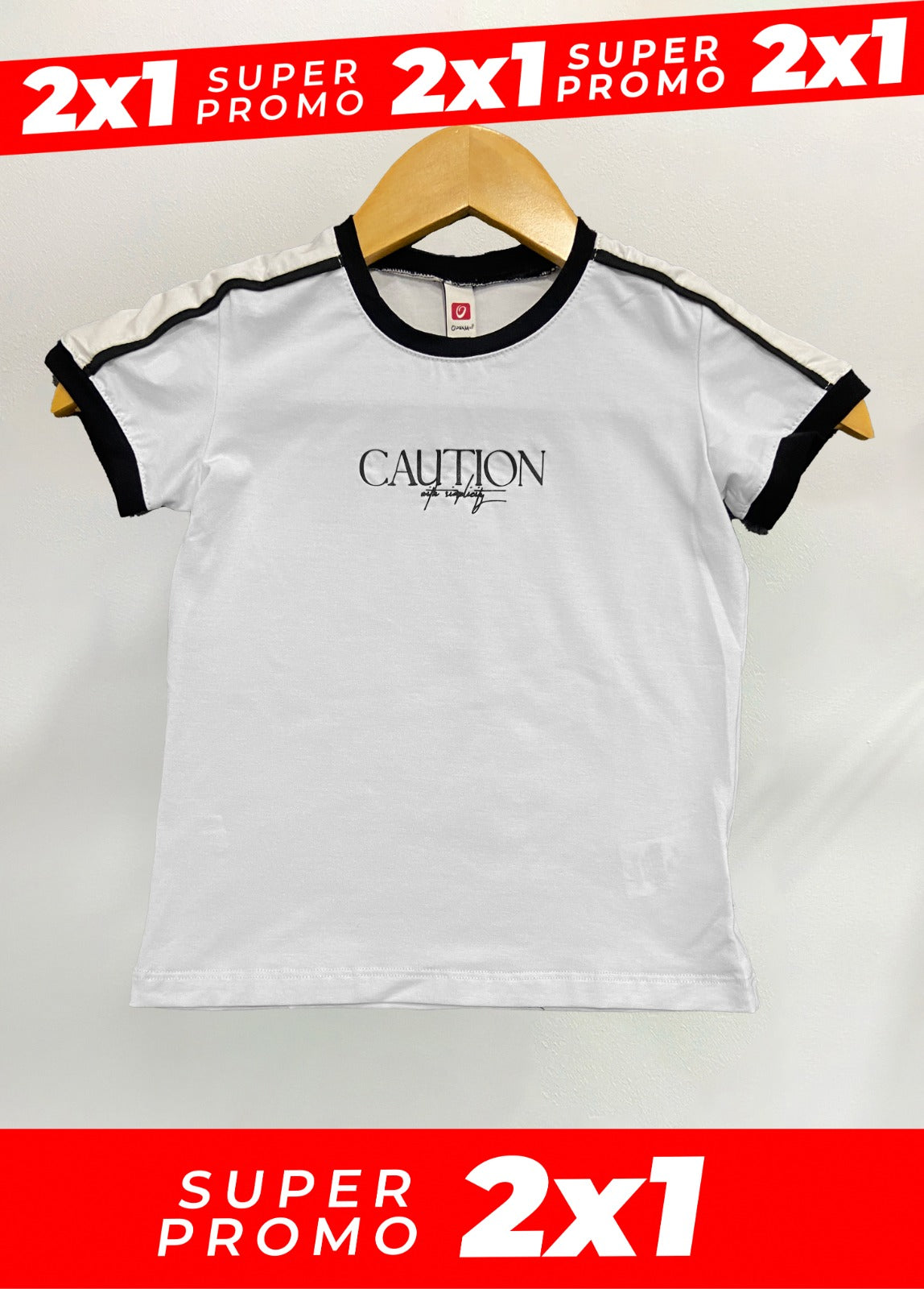Camiseta CAUTION niño