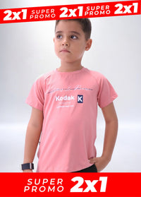 Camiseta KODAK niño  2 X 1