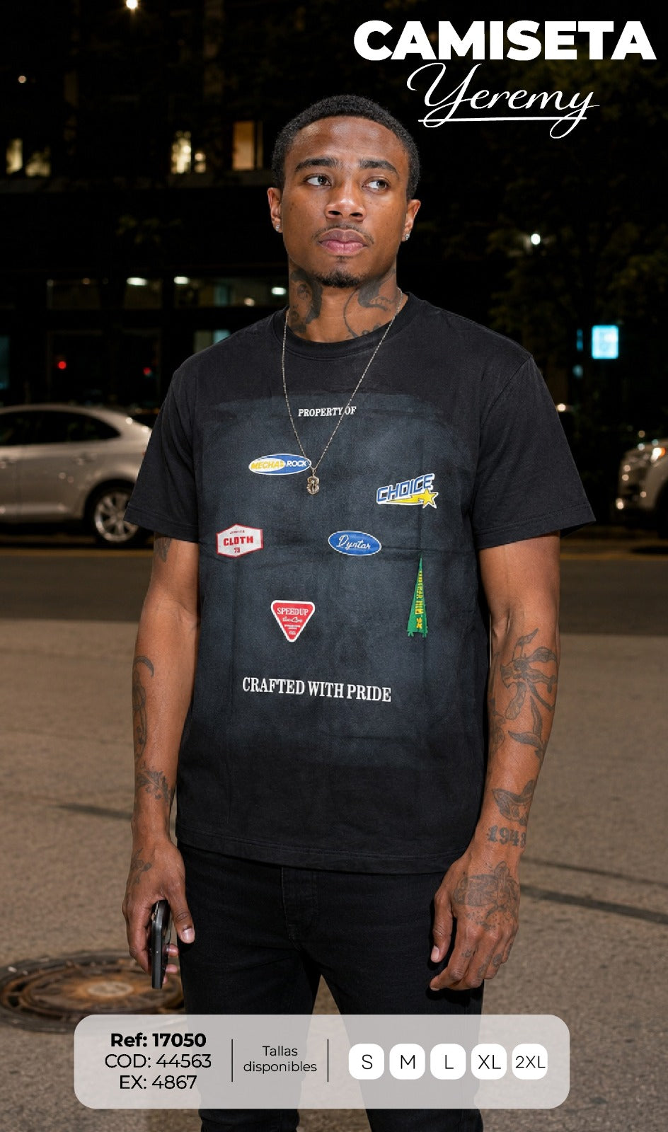 camiseta yeremy hombre