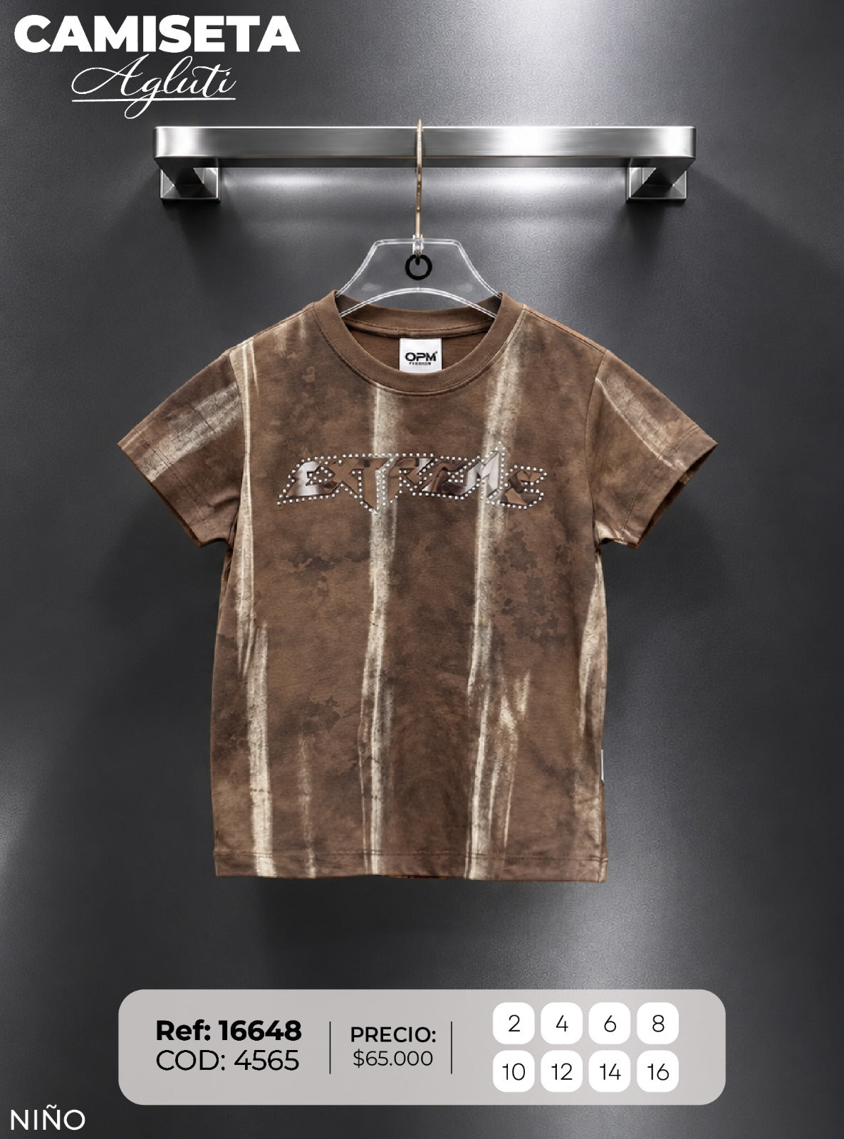 camiseta agluti 1 niño
