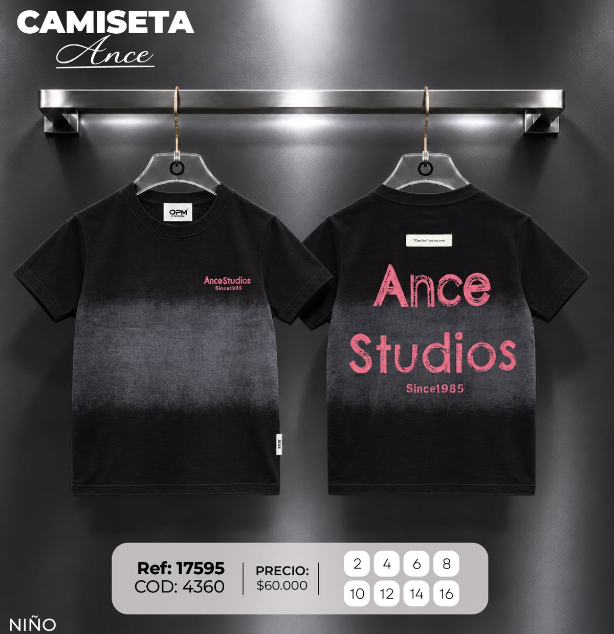 camiseta ande niño