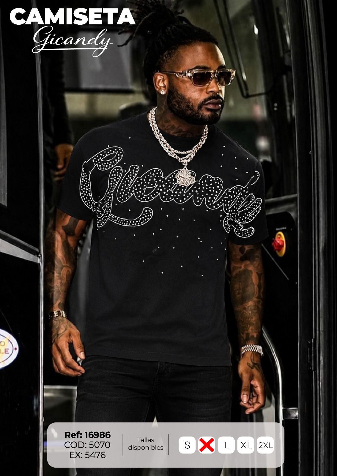 Camiseta gicandy hombre