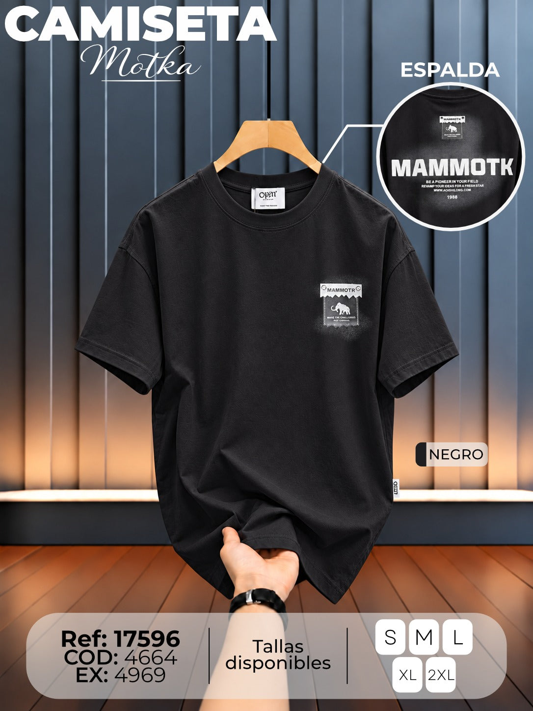 Camiseta motka hombre hand