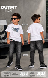 OUTFIT NIÑO wingo gris o- cracyn