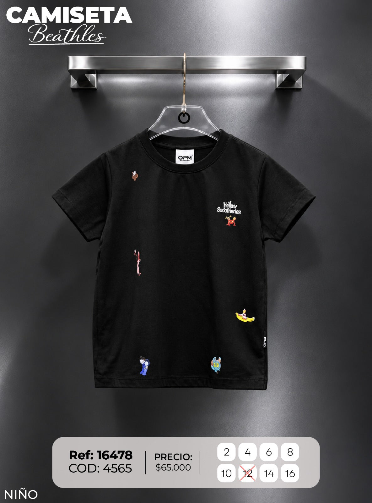 camiseta beathles 1 niño