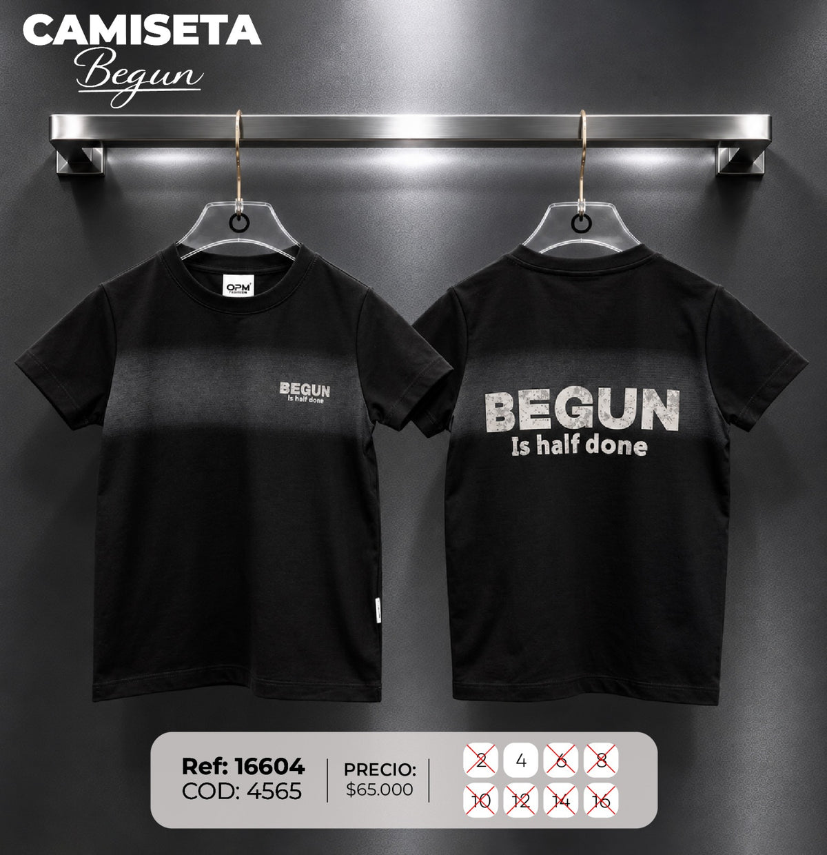 camiseta begun 1 niño