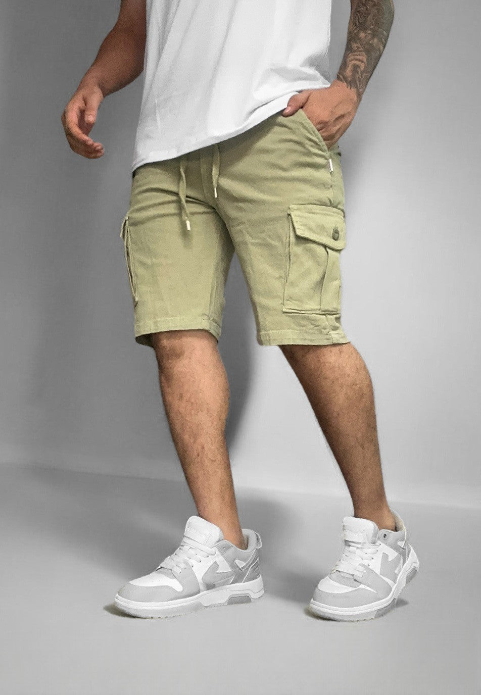 Bermuda cargo hombre