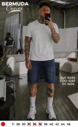 bermuda caeves azul oscuro hombre