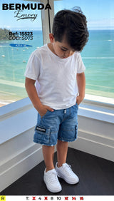 bermuda emory azul m niño
