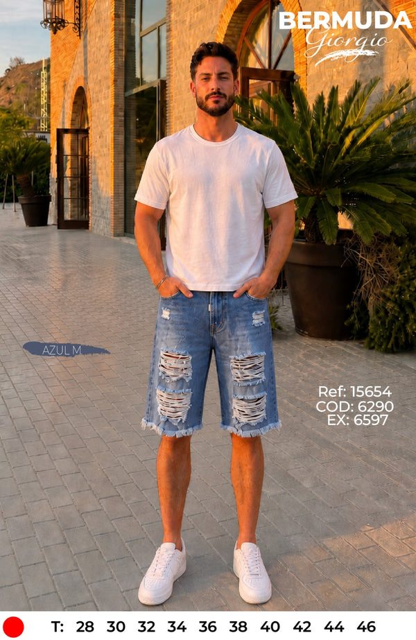 bermuda giorgio azul medio hombre