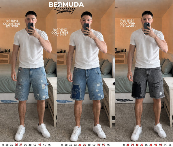 bermuda lunay collage hombre