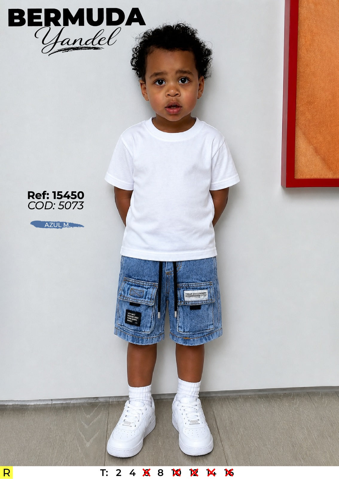 bermuda yandel azul m niño
