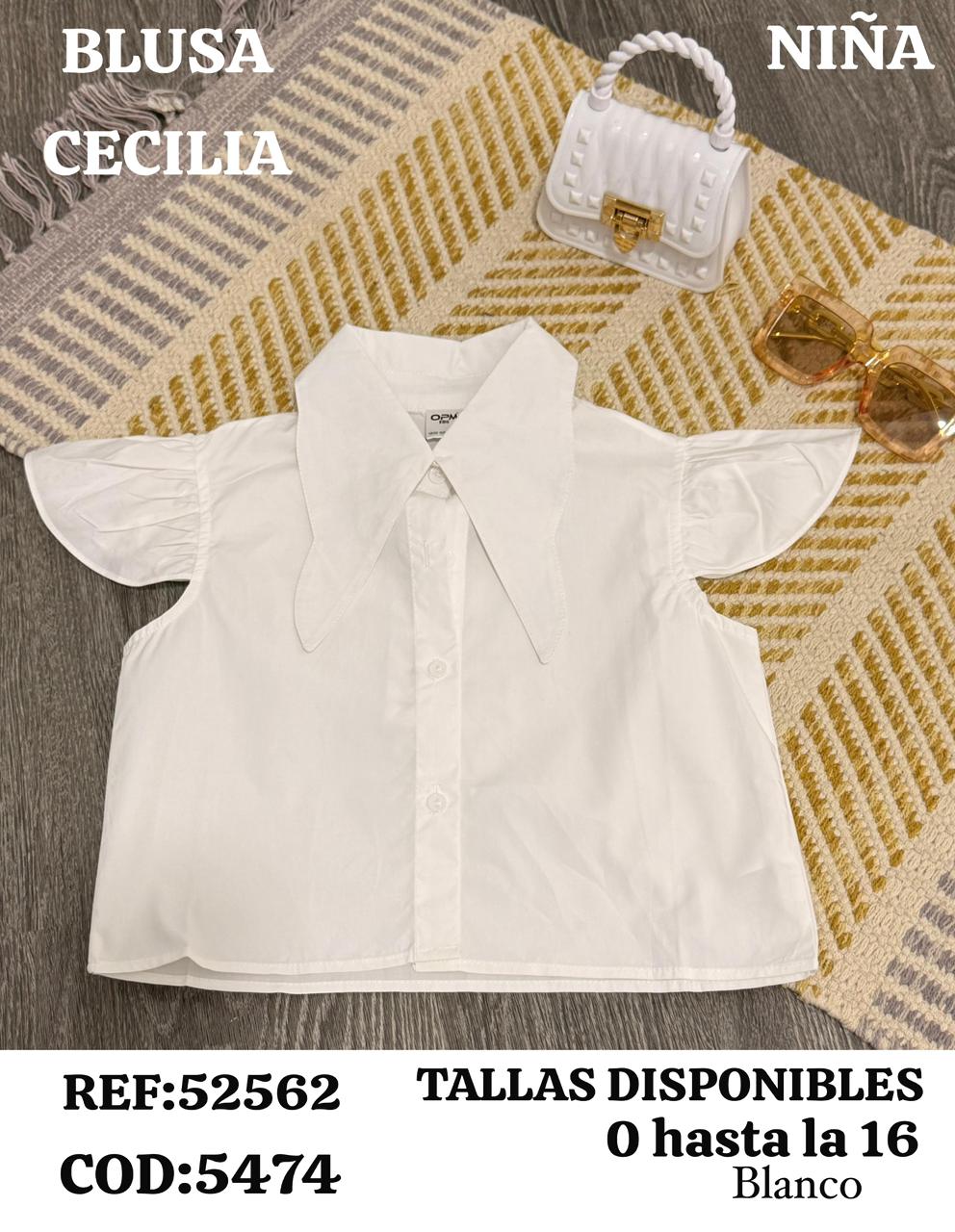 blusa cecilia blanco niña