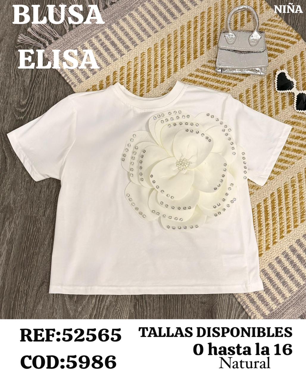 blusa elisa natural niña