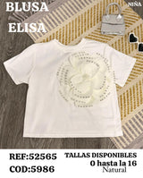 blusa elisa natural niña