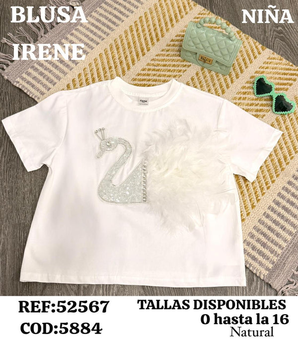 blusa irene blanco niña