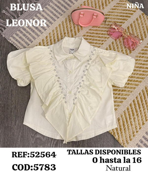 blusa leonor natural niña