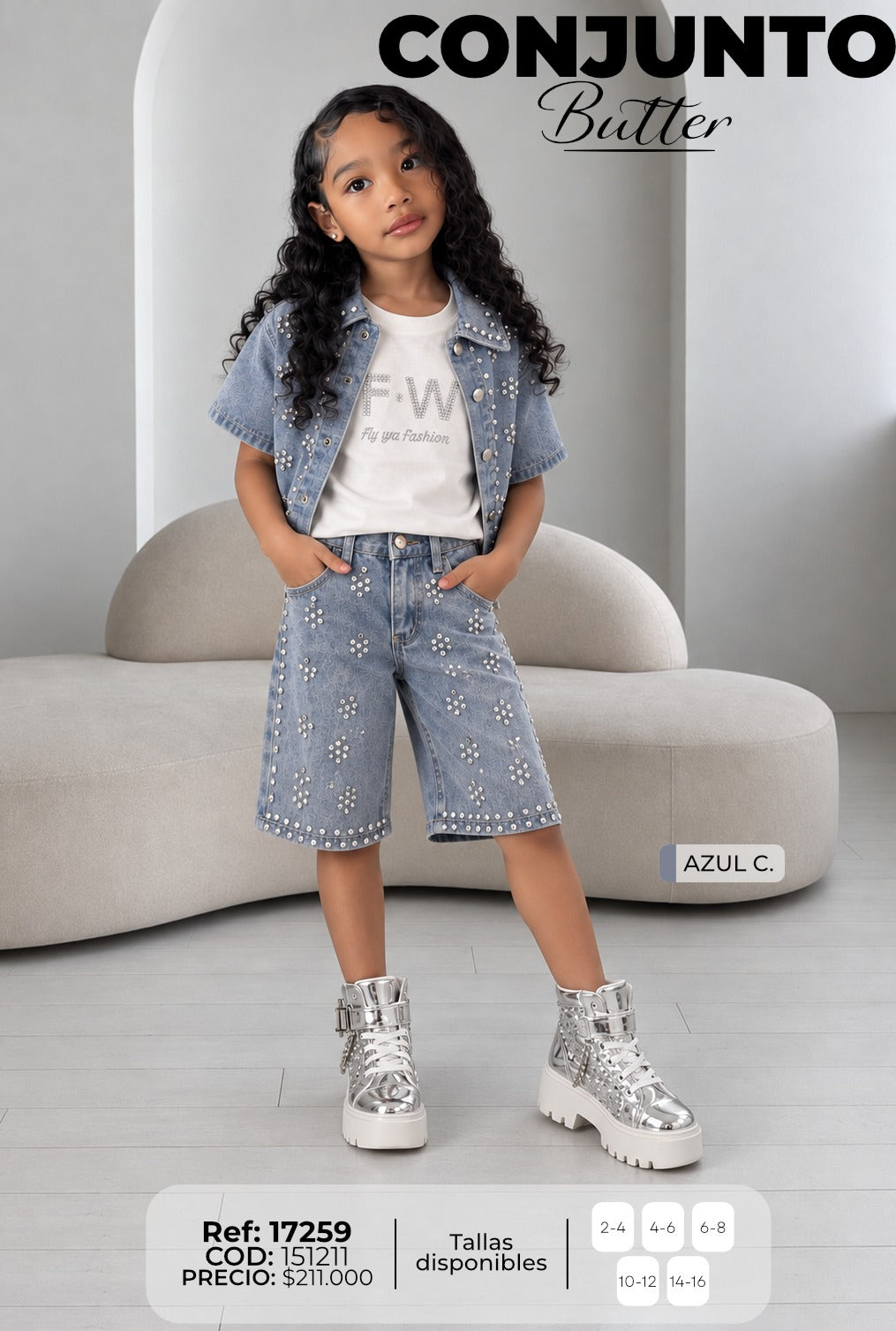 conjunto butter niña