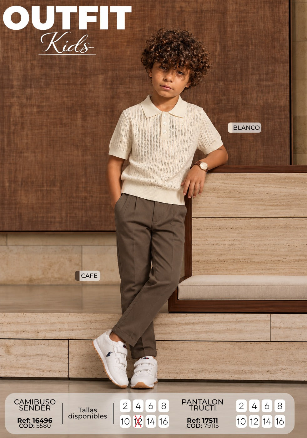 Outfit niño SENDer blanco old money