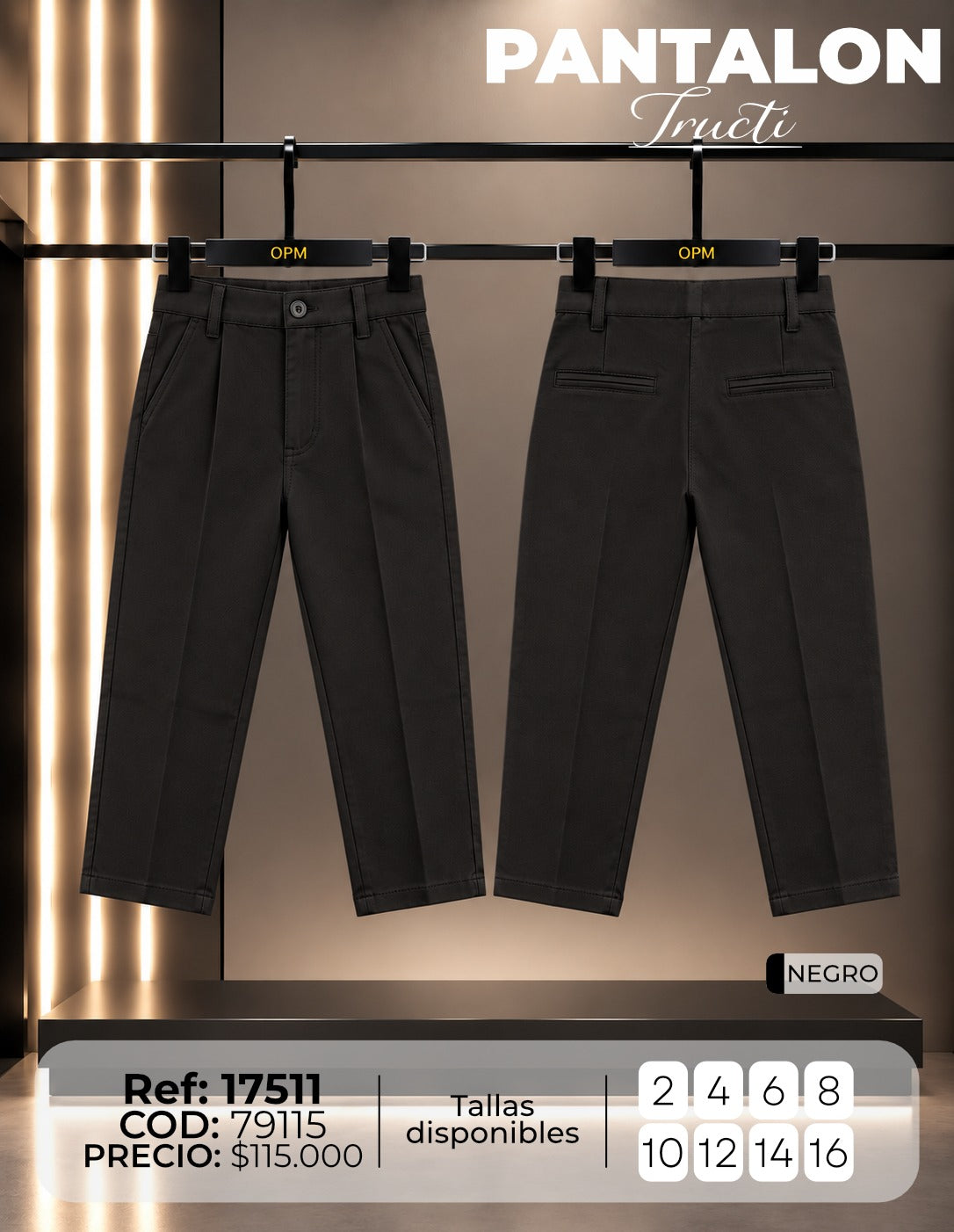 Pantalon tructi niño