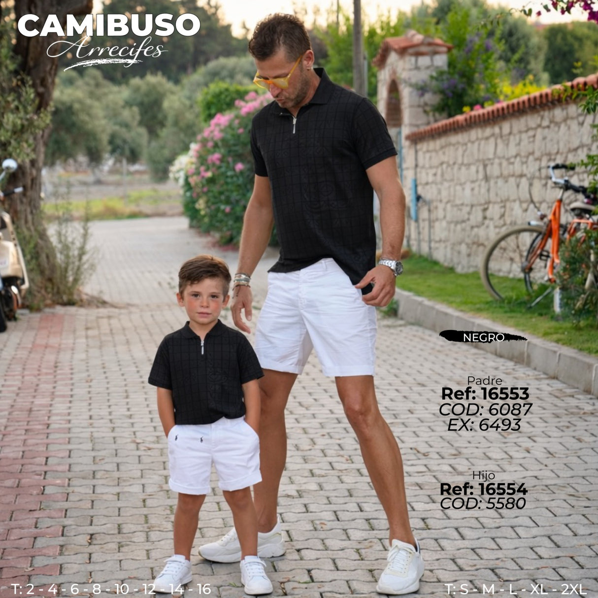 Camibuso Arrecifes Padre E Hijo Negro