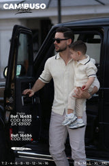 Camibuso Pinto Padre E Hijo Blanco