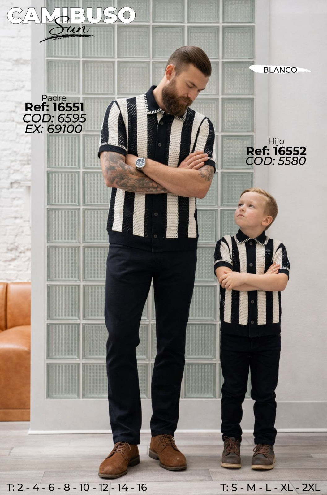 Camibuso Sun Padre E Hijo Blanco