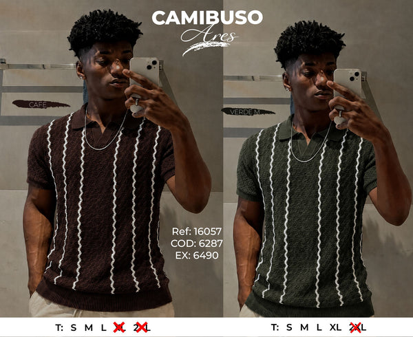 camibuso ares collage hombre