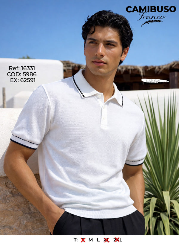 camibuso franco blanco hombre