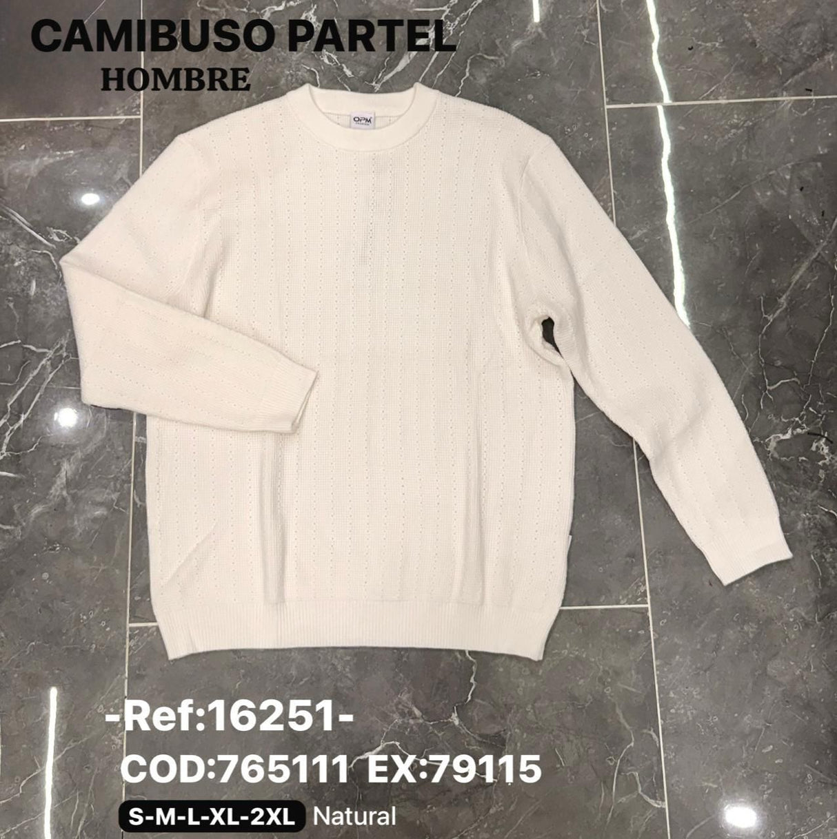 camibuso partel natural hombre