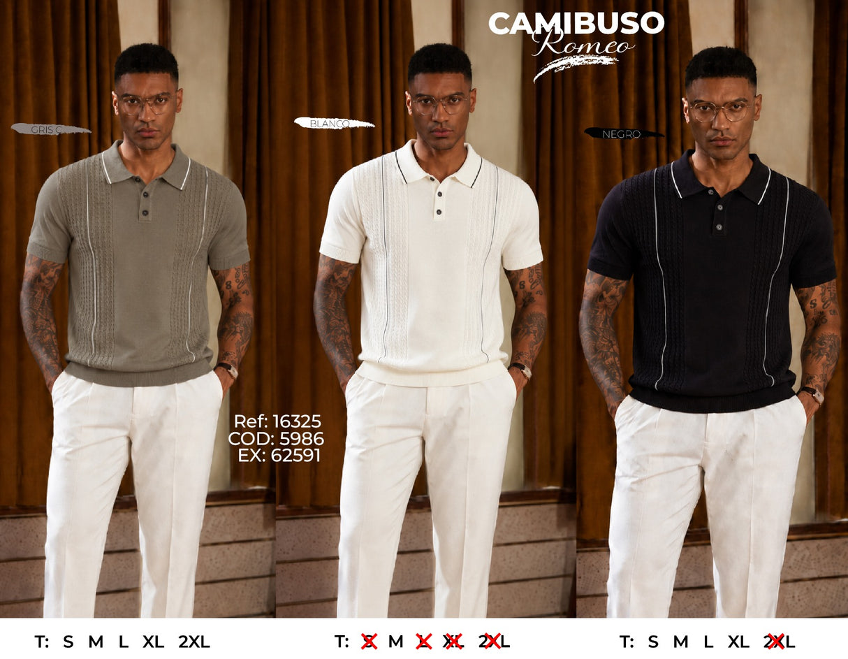 camibuso romeo collage hombre