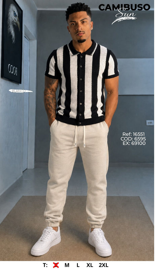 camibuso sun blanco hombre