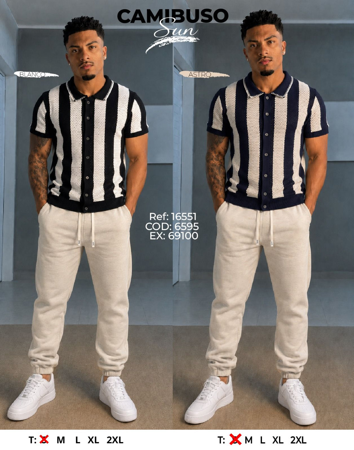 camibuso sun collage hombre