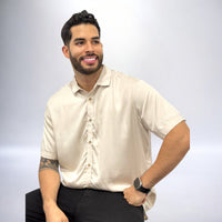Camisa cuello frances hombre