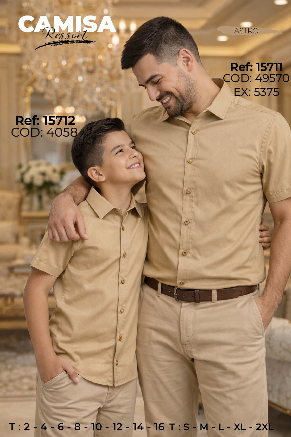 Camisa Ressort Padre E Hijo Astro