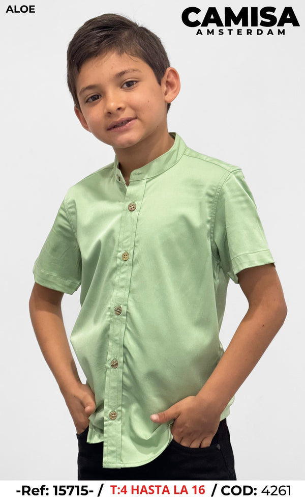 camisa amsterdam aloe niño