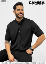 camisa amsterdam negro hombre